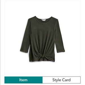 NWT Market & Spruce Samantha front twist top